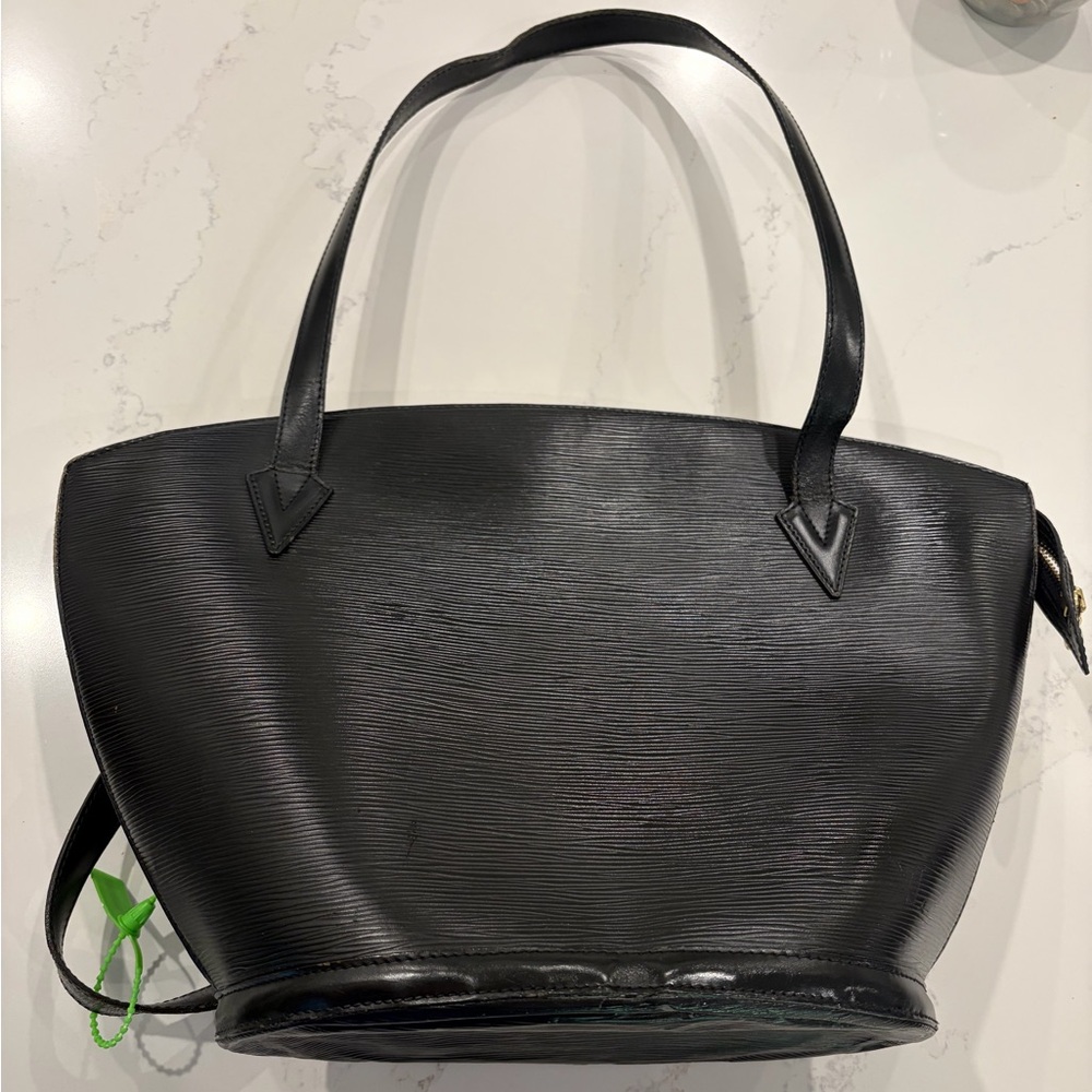 Louis Vuitton Black Epi Leather Zip Tote authentic AS0916 saint Jacques - Picture 1 of 15